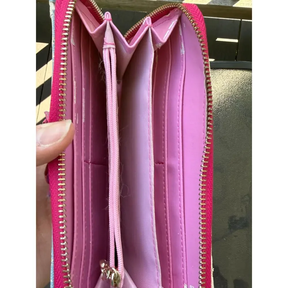 Sailor Moon Pretty Guardian Zip Around Wallet Pink Blue White Anime